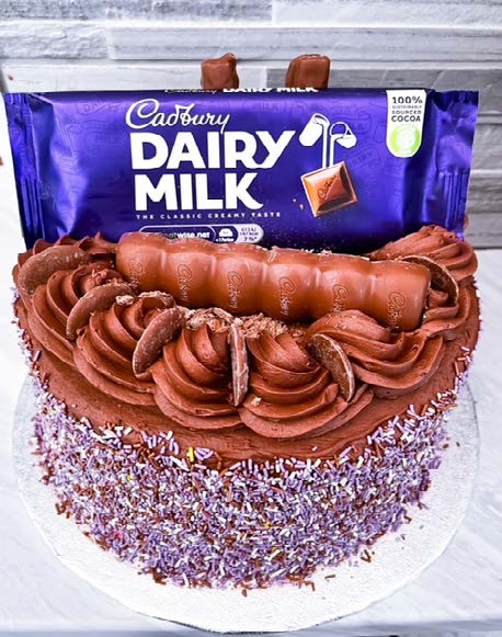 Dairy Milk Sprinkles Cake